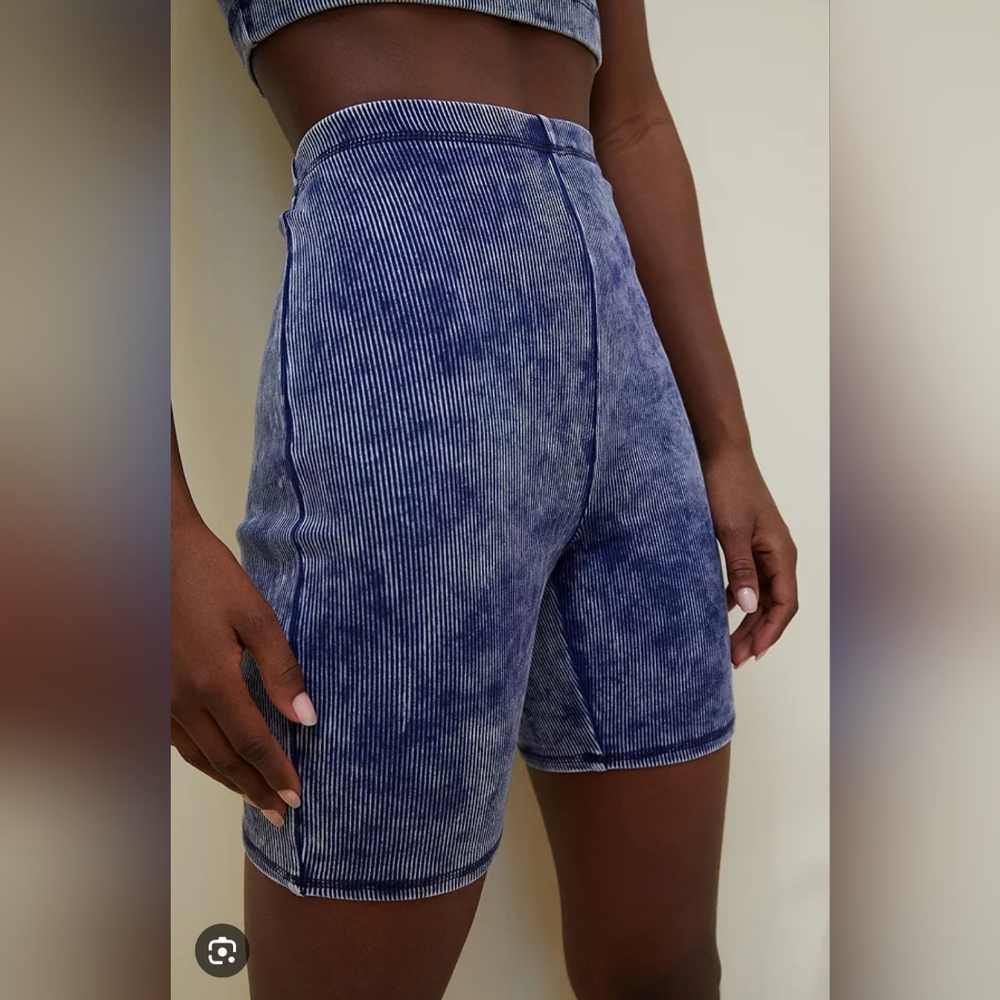 Out From Under Ribbed High Waisted Biker Short
